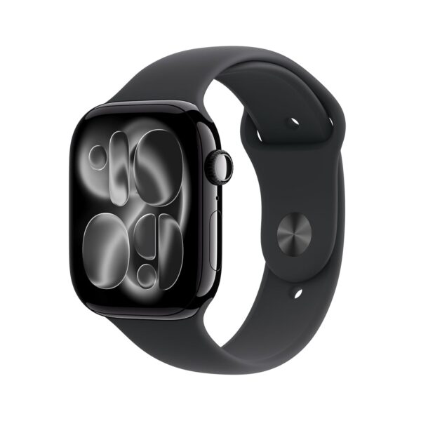 ap111 Series 11 Watch GPS 46mm Jet Black Aluminium Case with Black Sport Band - M/L