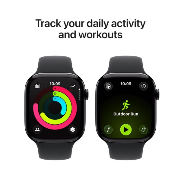 ap113 Series 11 Watch GPS 46mm Jet Black Aluminium Case with Black Sport Band - M/L