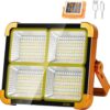bsl1 Best USB & Solar Rechargeable LED Flood Light - 288 LED's Solar Light IP66 Waterproof Outdoor Light for Garden, Camping, Garage, and Emergency Use Solar Power Outdoor Working Light