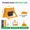 bsl2 Best USB & Solar Rechargeable LED Flood Light - 288 LED's Solar Light IP66 Waterproof Outdoor Light for Garden, Camping, Garage, and Emergency Use Solar Power Outdoor Working Light