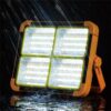 bsl4 Best USB & Solar Rechargeable LED Flood Light - 288 LED's Solar Light IP66 Waterproof Outdoor Light for Garden, Camping, Garage, and Emergency Use Solar Power Outdoor Working Light