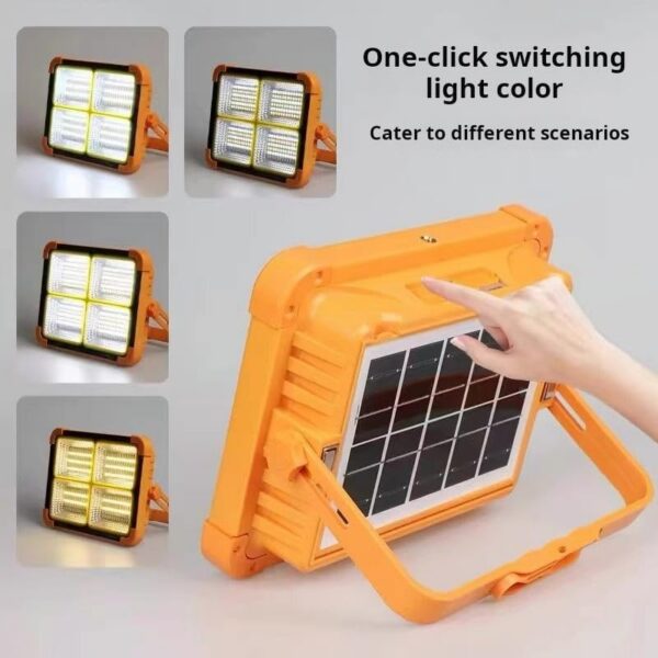 bsl7 Best USB & Solar Rechargeable LED Flood Light - 288 LED's Solar Light IP66 Waterproof Outdoor Light for Garden, Camping, Garage, and Emergency Use Solar Power Outdoor Working Light