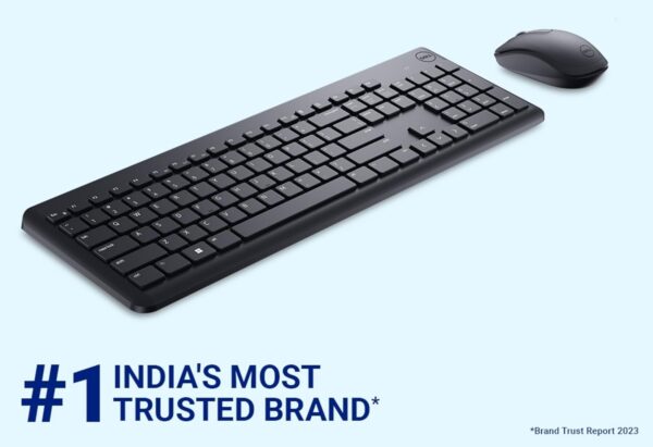 km322w-2 Dell KM3322W Wireless USB Keyboard and Mouse Combo, Anti-Fade & Spill-Resistant Keys, up to 36 Month Battery Life, 3Y Advance Exchange Warranty - Black