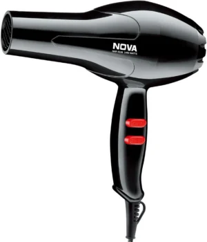 nhp Nova NHP 8106 Compact 1400 Watts Hair Dryer for Women (Black)