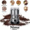 nr3 Nima Stainless Steel Multifunctional Electric Grinder & Coffee Maker, Mini Spice and Masala Grinder for Coffee Beans, Nuts and Grains, Durable Household Grinder for Home Kitchen