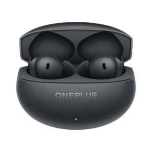 OnePlus Buds 4 TWS Earbuds with Upto 55dB Real-time ANC, Adaptive Mode, Dual Drivers and DACs, 3D Audio, Upto 45hrs Music Playback, Dual-Device connectivity, 47ms Low Latency, Storm Gray (E513A)
