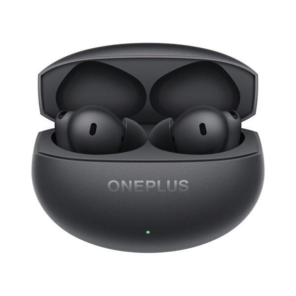 oneplus4-b OnePlus Buds 4 TWS Earbuds with Upto 55dB Real-time ANC, Adaptive Mode, Dual Drivers and DACs, 3D Audio, Upto 45hrs Music Playback, Dual-Device connectivity, 47ms Low Latency, Storm Gray (E513A)