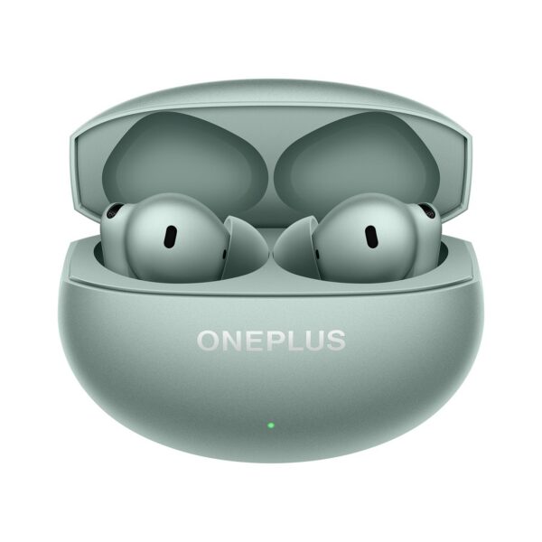 OnePlus Buds 4 TWS Earbuds with Upto 55dB Real-time ANC, Adaptive Mode, Dual Drivers and DACs, 3D Audio, Upto 45hrs Music Playback, Dual-Device connectivity, 47ms Low Latency, Zen Green