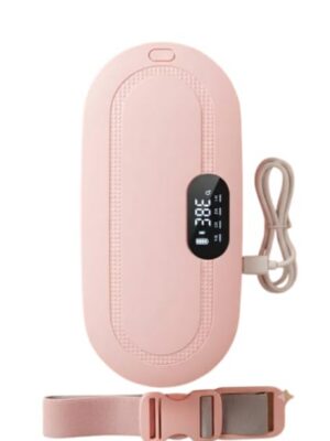 Rechargeable Period Cramp Relief Belt for Women Menstrual Heating & Massage Belt with Adjustable Heat Therapy & Vibration Massage Portable Electric Waist Belt for Menstrual Pain Relief, Relaxation & Comfort