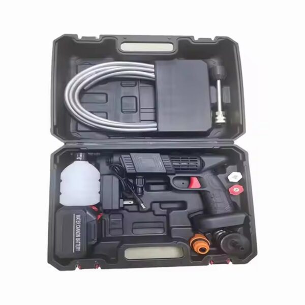 pcw2 Portable Cordless Pressure Washer Kit with Dual 48V Lithium Batteries, High Pressure Water Spray Gun, Rechargeable Car Washing Machine with Foam Sprayer, Filter, Hose Pipe & Multi purpose