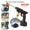 pcw3 Portable Cordless Pressure Washer Kit with Dual 48V Lithium Batteries, High Pressure Water Spray Gun, Rechargeable Car Washing Machine with Foam Sprayer, Filter, Hose Pipe & Multi purpose