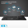 pdk2 ProDot ProSeries 247s USB Wired Keyboard I Plug & Play Technology I 104 Keys I 10M Key Life I 1.2m Cable I Rupee Key I Spill Resistant Design I Compatible with Windows, iOS, Linux I 1 Year Warranty