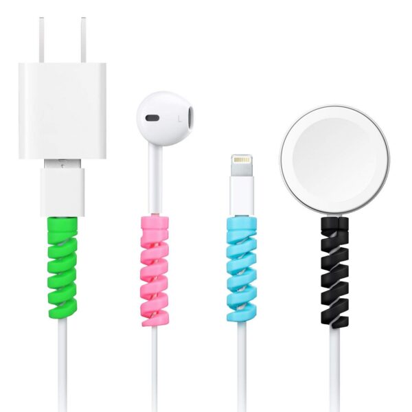 sp3 ASGARD® Spiral USB Charging Cable Protector Pack of 2 (8 Pieces)