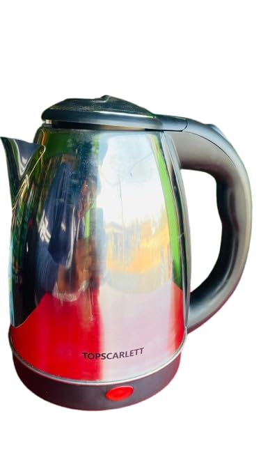 wk1 TOPSCARLETT Electric Kettle, 2.0L, 1500W, Stainless Steel, Auto Shut-Off, Boil Dry Protection, Detachable Jug, SC-20