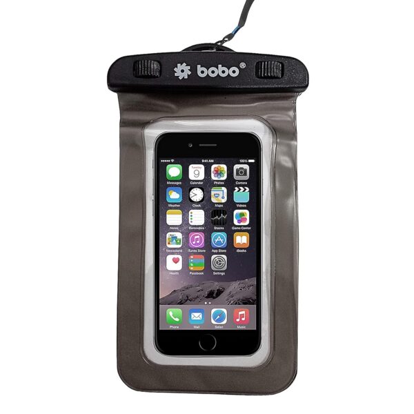 wpp1 BOBO Universal Waterproof Pouch (Big Size) Cellphone Dry Bag Case for Smartphone – Grey (Pack of 1)