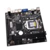 zh614 ZEBRONICS H61-NVMe Micro-ATX Motherboard for LGA 1155 Socket, Supports Intel 2nd & 3rd Generation Processors, M.2 Slot, 5.1 Audio, DDR3 1600 MHz, Ports (RJ45 | SATA | USB | HDMI)
