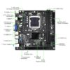zh615 ZEBRONICS H61-NVMe Micro-ATX Motherboard for LGA 1155 Socket, Supports Intel 2nd & 3rd Generation Processors, M.2 Slot, 5.1 Audio, DDR3 1600 MHz, Ports (RJ45 | SATA | USB | HDMI)